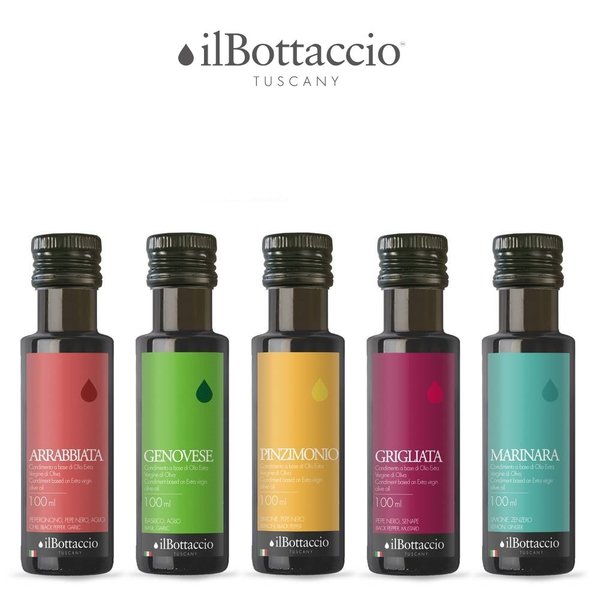 Il Bottaccio aromatisiertes Olivenoel extra vergine verschiedene Sorten