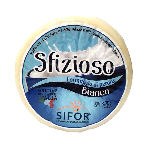 SIFOR Sfizioso Bianco Formaggio di Pecora, Schafskäse, ca. 450 - 500 Gramm Stück