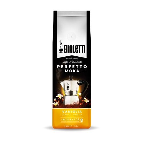 Bialetti Perfetto Moka Vaniglia, Kaffee gemahlen 250 Gramm Packung