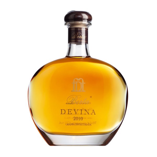 Distillerie Berta Berta Grappa Devina Riserva Cuvée in der Holzkiste, 43% vol. 0,7 Liter
