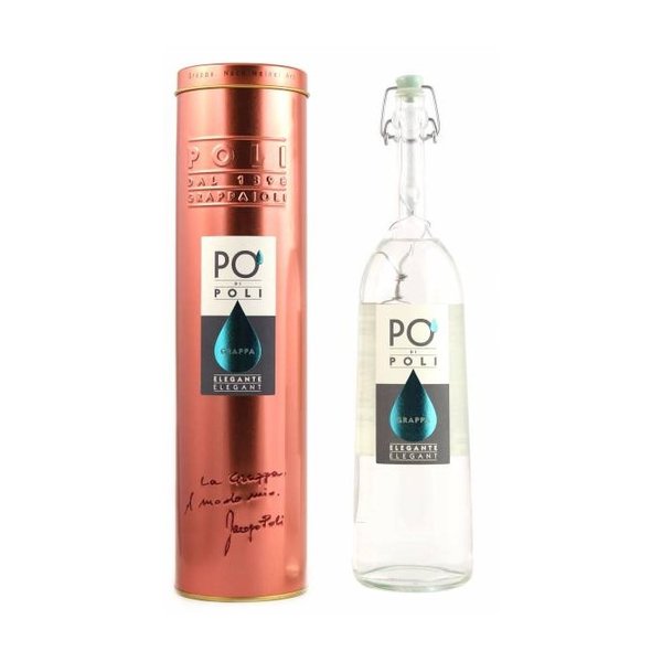 Grappa Jacopo Poli Po di Poli Elegante Pinot 40%vol. 0,7 Liter in Geschenkpackung